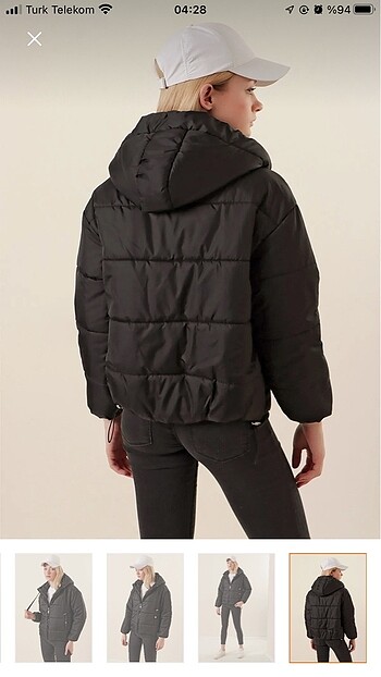 40 Beden Oversize şişme mont