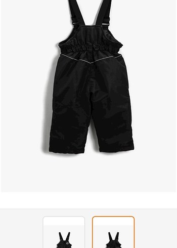 bebek Siyah Askılı Streetwear Tulum - Görsel 2