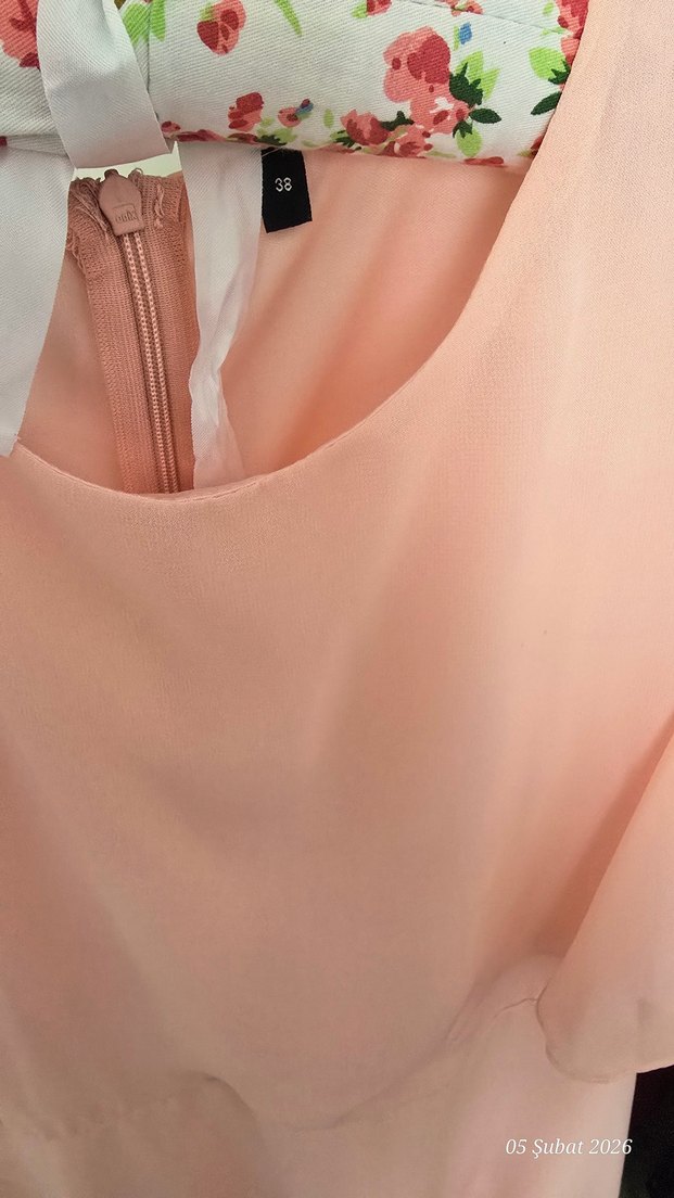 Le Mabelle Somon Tül Detaylı Kız bebek anne kombın - Görsel 3