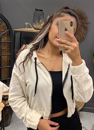 Crop hırka 