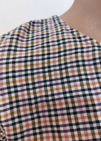 xs Beden Çok Renkli Uzun Kollu Crop Bluz
