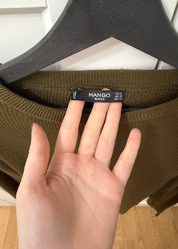 Mango Haki Triko Kazak
