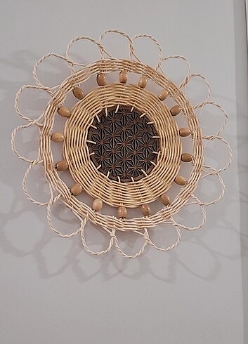 Rattan duvar dekoru 