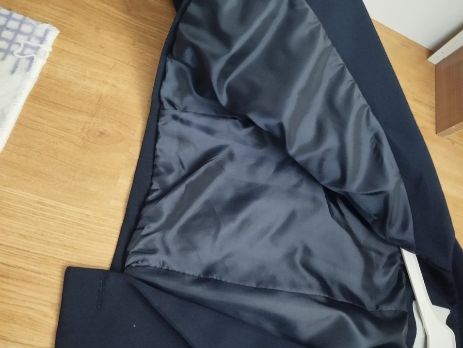 Düğmeli Kısa Kollu Mavi Kadın Blazer - Görsel 3