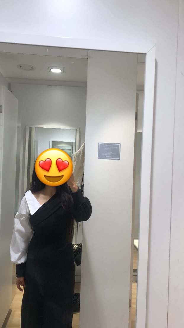 Uzun Siyah Drapeli Elbise - Görsel 4