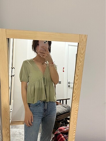 Vintage Love Yeşil bluz