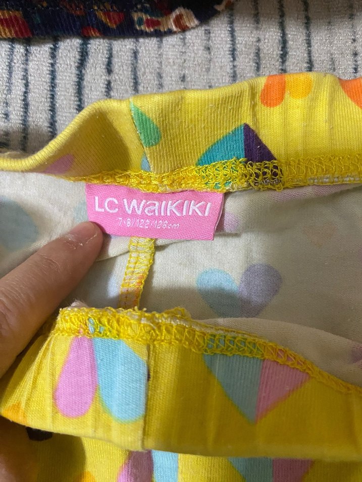 Renkli Tie-Dye Desenli Kız Tayt - Görsel 2