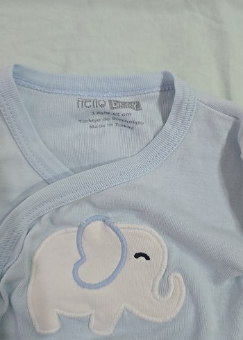 Mavi Uzun Kollu Bebek Body - Görsel 2