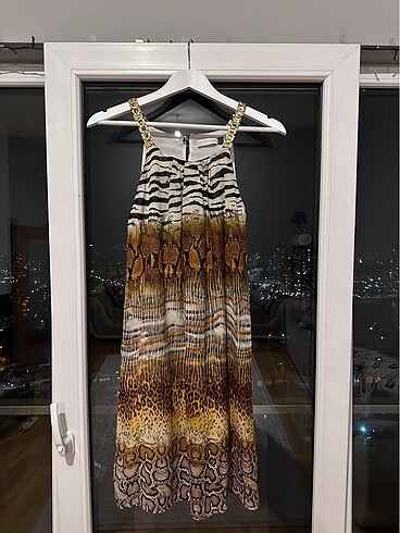 Zebra / Yılan / Leopar Desenli Kısa Elbise