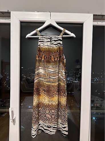 40 Beden çeşitli Renk Zebra / Yılan / Leopar Desenli Kısa Elbise