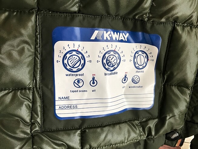 m Beden haki Renk KWAY KAZ TÜYÜ MONT ETİKETLİ YENİ MEDİUMA UYGUN