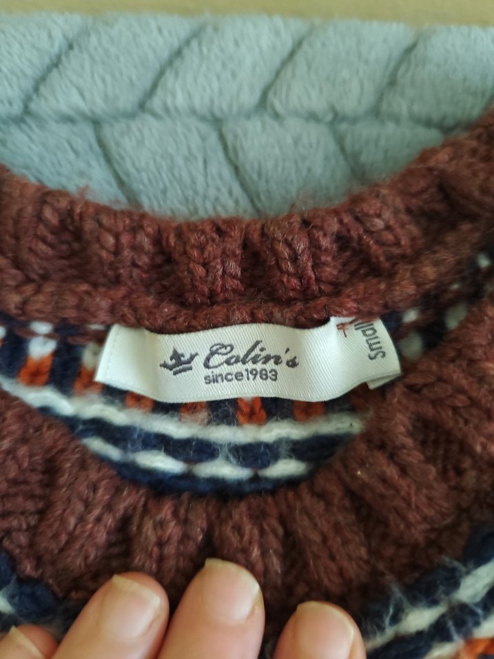 Bohem Çok Renkli Desenli Örgü Kazak - Görsel 4