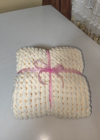 Krem Rengi Puffy Bebek Battaniyesi - Görsel 2