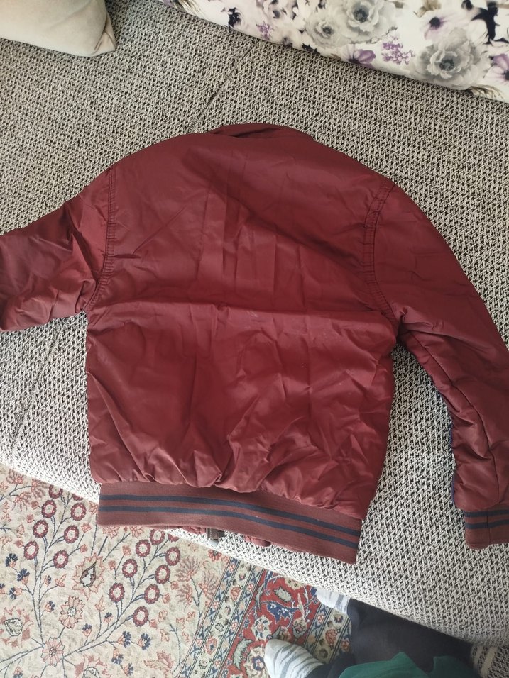 Bordo Fermuarlı Erkek Çocuk Mont - Görsel 2