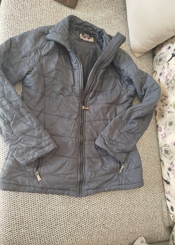 Gri Nakışlı Kadın Ceket XSIDE - Görsel 2