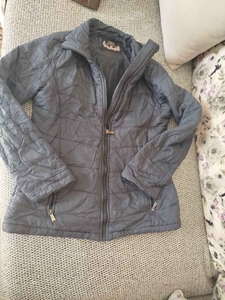 Gri Nakışlı Kadın Ceket XSIDE - Görsel 2