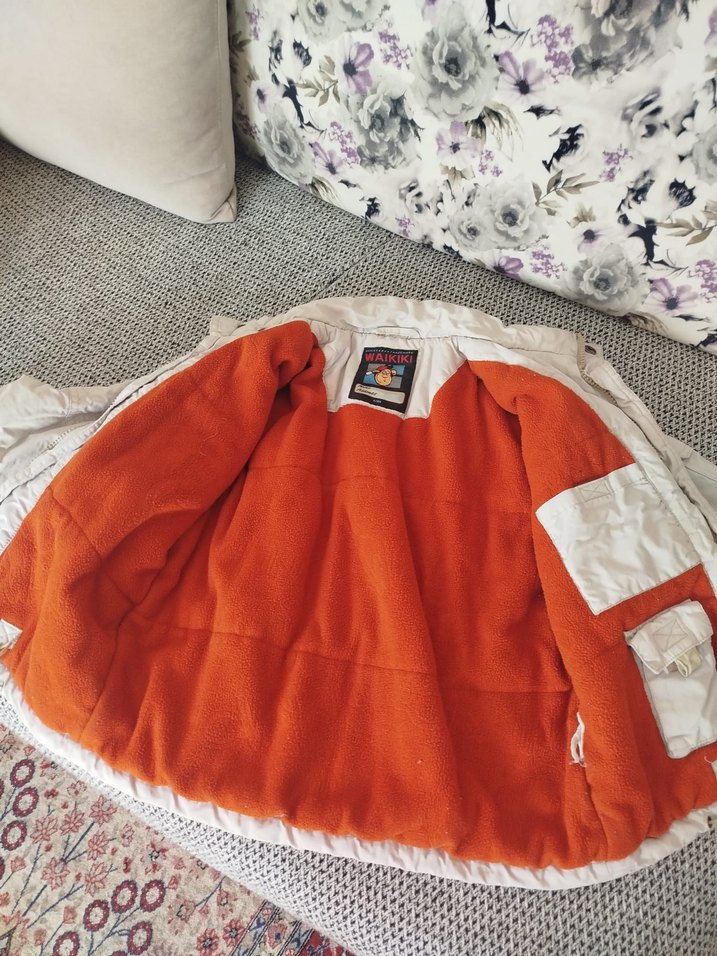 Erkek Çocuk bej Düğmeli Ceket - Görsel 3