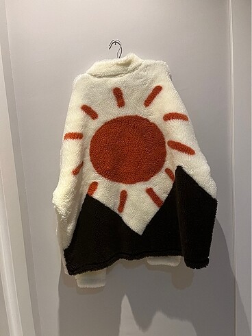 Asos Kürk peluş ekru mont