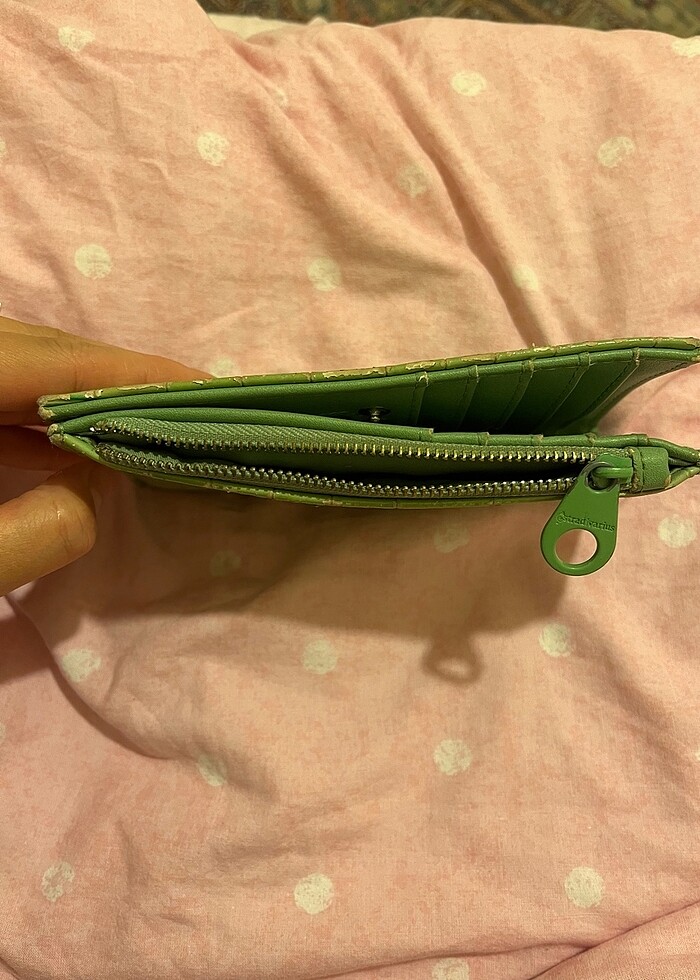 Stradivarius Kadın Yeşil Cüzdan - Görsel 5