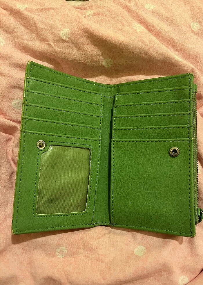 Stradivarius Kadın Yeşil Cüzdan - Görsel 3