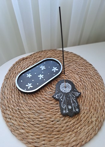 Bohem El Yapımı Hamsa Tütsülük ve Tabak