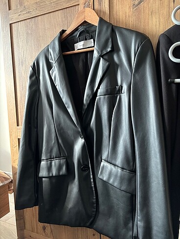 Bershka overize deri blazer
