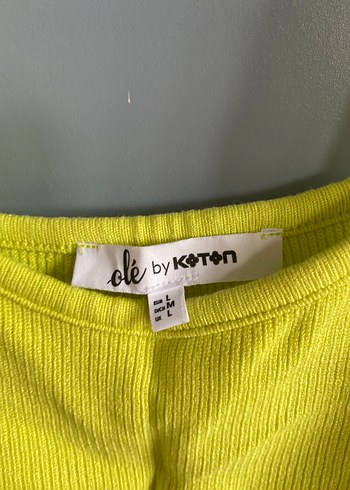 Sarı Mini Fitilli Kadın Atlet - Görsel 2