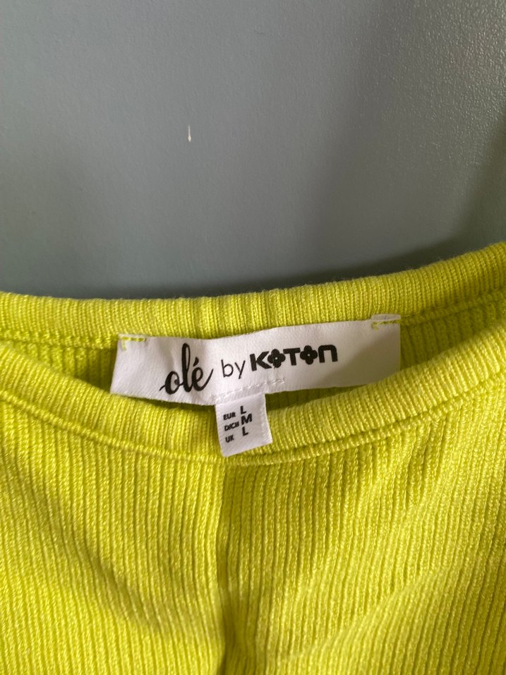 Sarı Mini Fitilli Kadın Atlet - Görsel 2