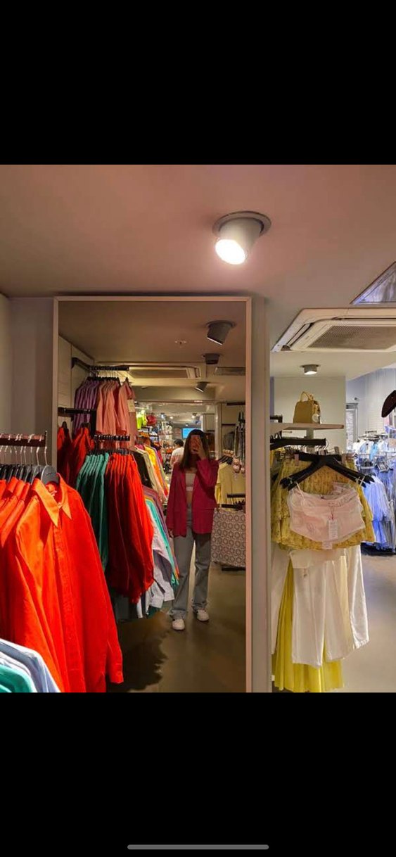 Pembe Bağlama Desenli Bol Kesim Kadın Kot Pantolon - Görsel 2