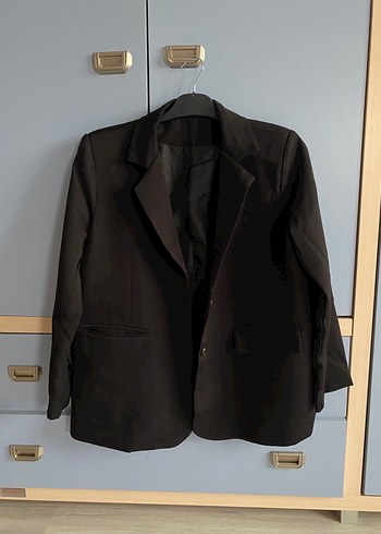 Şeffaf Siyah Gotik Blazer ceket - Görsel 2