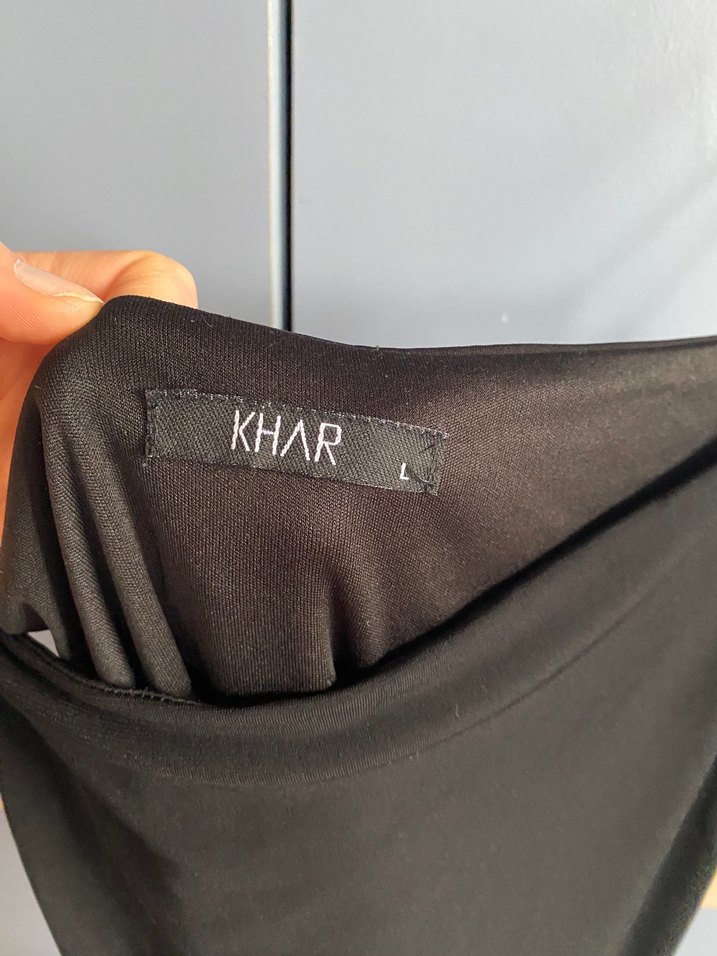 Siyah Drapeli Mini Elbise - Görsel 3