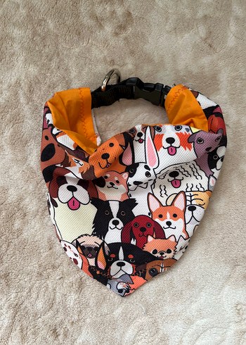 Renkli Köpek Tasması Boyunluğu ve Bandana