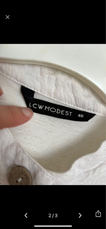 LC Waikiki LCW modest keten beyaz gömlek tunik