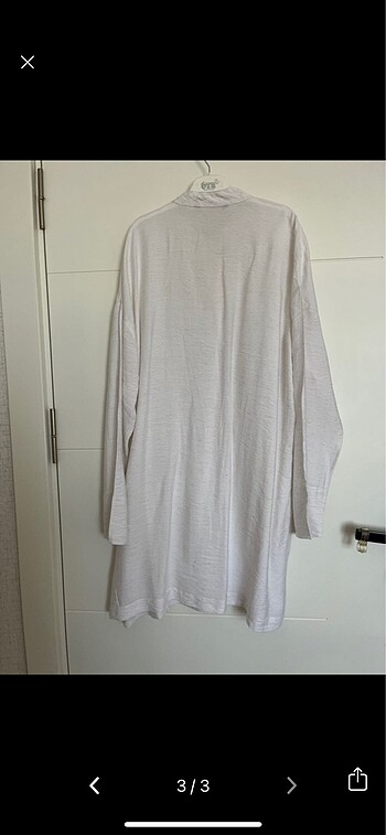 l Beden LCW modest keten beyaz gömlek tunik