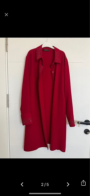 Diğer Bordo parlak taşlı şık gömlek tunik