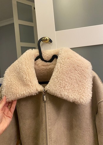 xs Beden ten rengi Renk Mango Kürk Mont çift taraflı