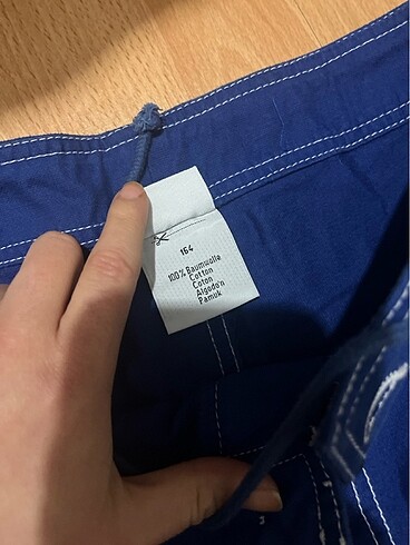 xs Beden mavi Renk Lacivert Kapri Kot Kumaş