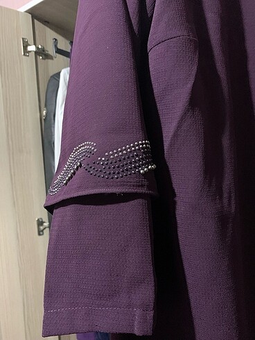 52 Beden mor Renk Abaya