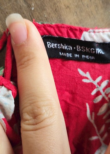 Pembe Bershka Askılı Kadın Tulum - Görsel 6