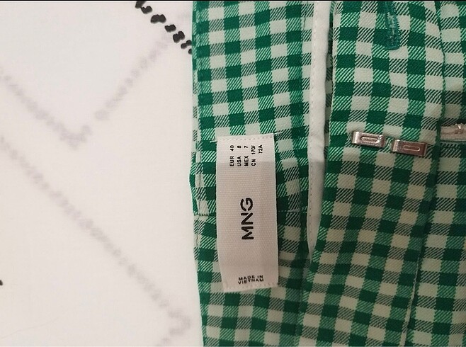 40 Beden çeşitli Renk Mango kareli pantolon