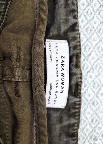 Zara Zara kamuflaj haki cepli yazlık asker yeşili pantalon