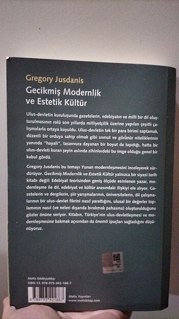  GECİKMİŞ MODERNİZM VE ESTETİK KÜLTÜR GREGORY JUSDANİS