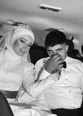 38 Beden beyaz Renk Uzun Beyaz Tesettür gelinlik prenses model