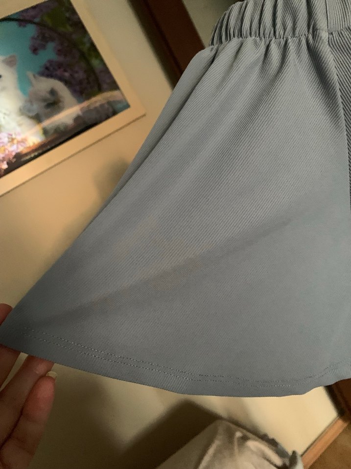 Gri Kayık Yaka Tişört - Görsel 4