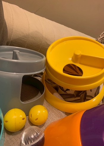 Mor ve Turuncu  mavi renkli oyuncak - Görsel 3