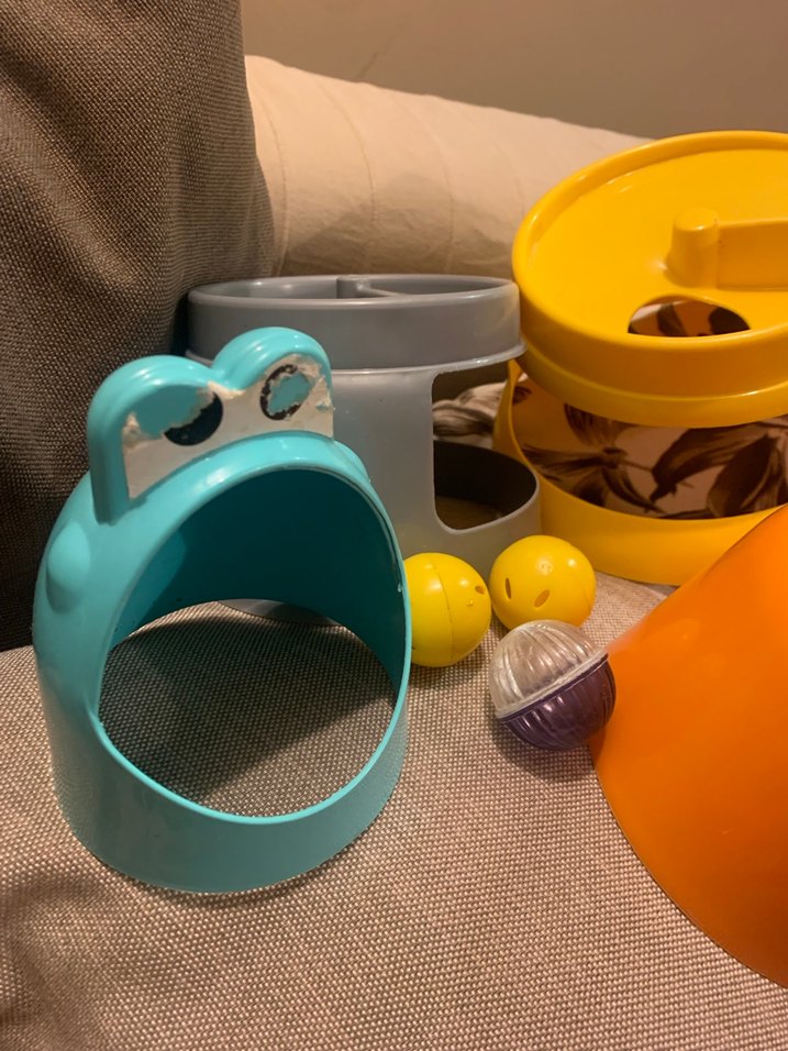 Mor ve Turuncu  mavi renkli oyuncak - Görsel 2