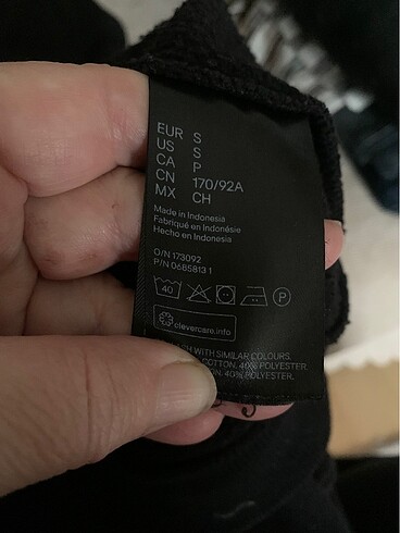 s Beden siyah Renk H&M Sivitşört