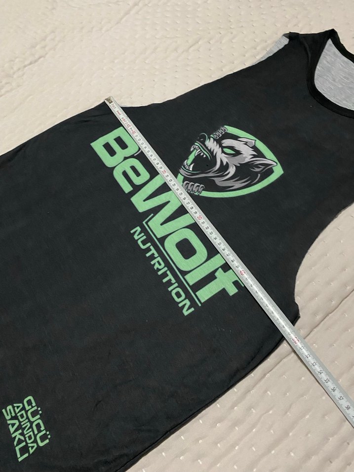 Siyah Baskılı Spor Atlet BeWolf Team - Görsel 2