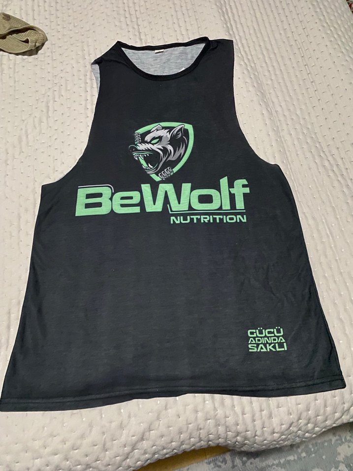 Siyah Baskılı Spor Atlet BeWolf Team - Görsel 4