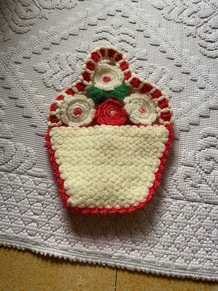 El Yapımı Çiçekli dekoratif lif - Görsel 3